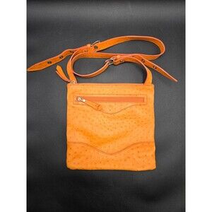 Donald J. Pliner Purse Crossbody Bag Ostrich Leather